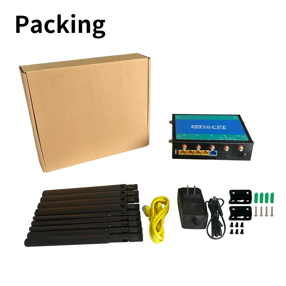 Wifilyer 5G router 3000Mbps Wi Fi Gigabit LAN 2.4GHz 5Ghz 8-antenna 5G home hotspot WiFi router compatible with 128 users - imagen 5