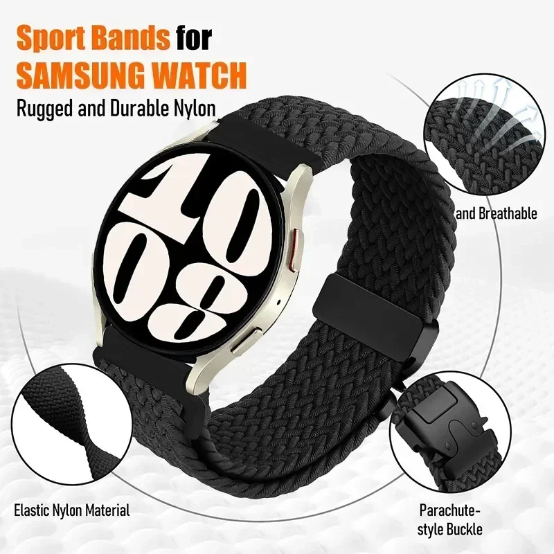 Bucle trenzado de paracaídas de 22mm para CMF Watch Pro 3, correa deportiva para CMF de Nothing Watch Pro 2 1, pulsera tejida de nailon - imagen 3