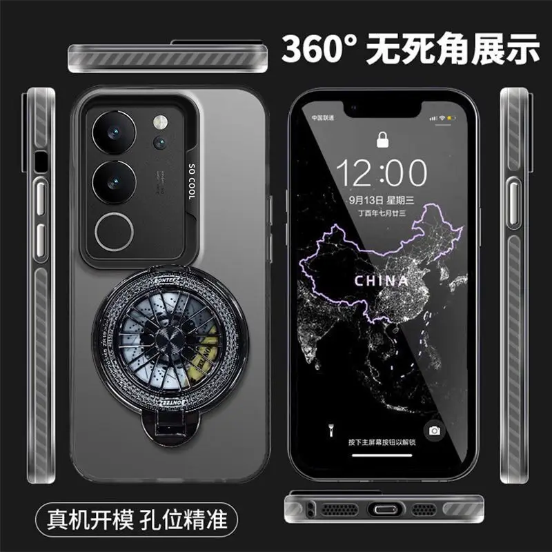 Funda para Realme c75 4G 15 neo 7 gt7 pro 6, funda de cuero de lujo con soporte magnético magsafe para Realme C75, parachoques a prueba de golpes - imagen 5