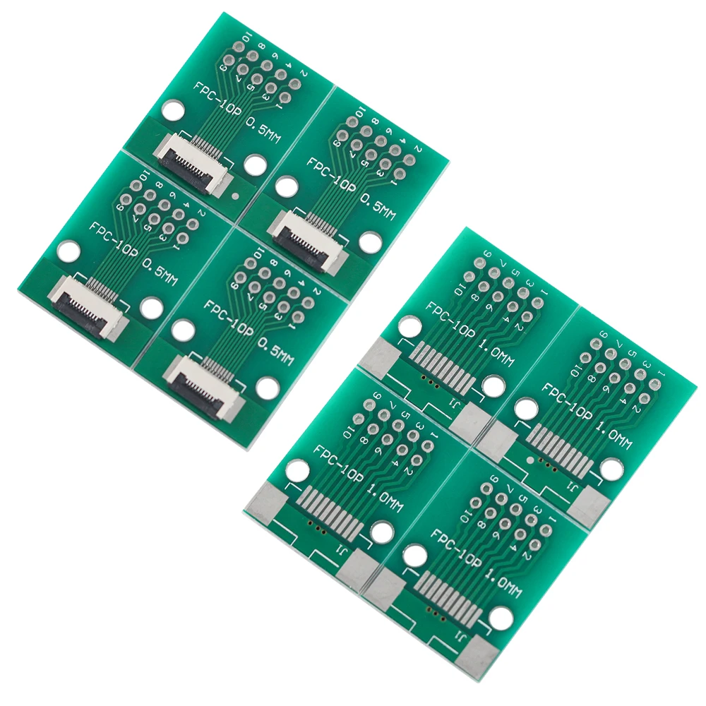 5 uds FPC FFC Cable plano Flexible adaptador de placa soldada placa PCB conector de paso de 0,5mm SMT a agujero de 2,54mm 6P/8P/10P/12P/20P - imagen 4