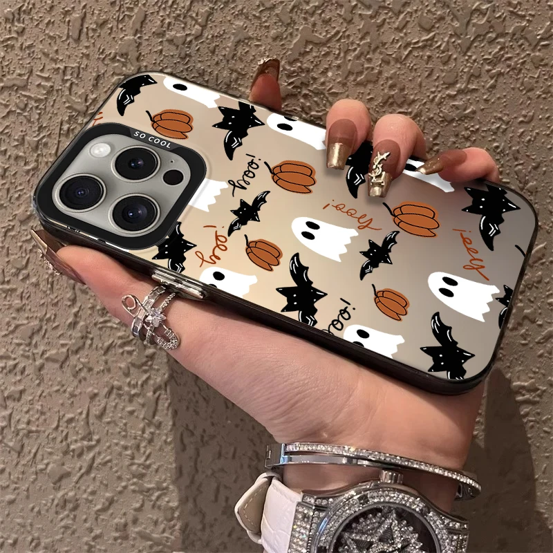 Funda esmerilada divertida y caprichosa de calabaza de Halloween para iPhone 17 Air 16 E 15 14 Plus 13 12 Mini 11 Pro Max, funda acrílica - imagen 3