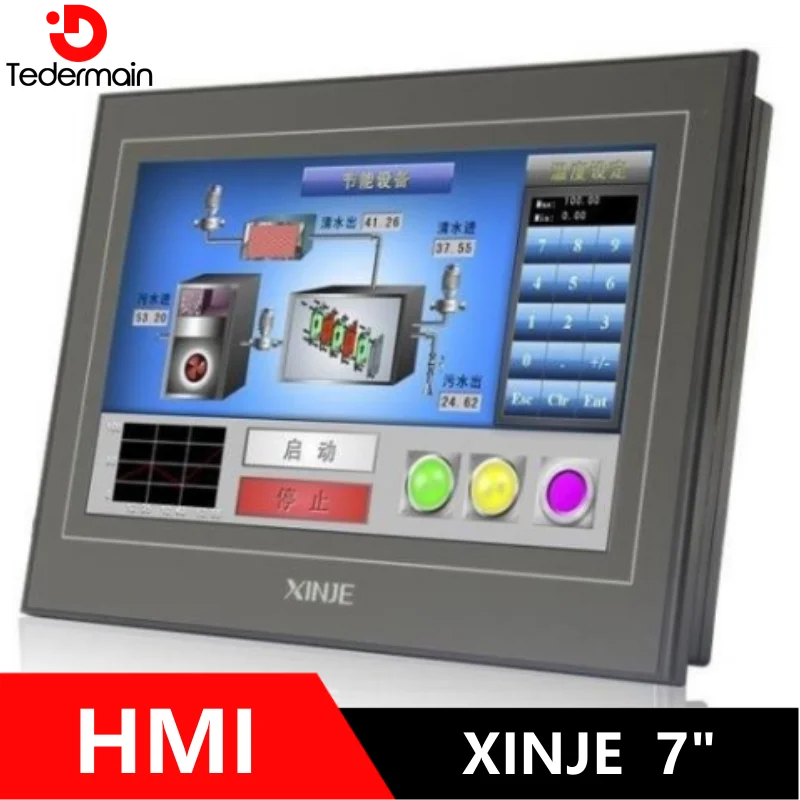 XINJE-pantalla táctil HMI de 7 pulgadas, TouchWin, TG765S-MT, TG765S-UT, TG765S-ET, TG765-XT, compatible con 232/422/485/unidad flash USB/Ethernet
