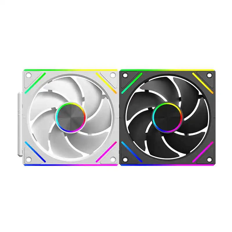 UPSIREN WF-3 ventilador de refrigeración de chasis de empalme inalámbrico/ARGB 120X120X25MM (3 piezas)/soporta sincronización de placa base PWM y ARGB - imagen 4