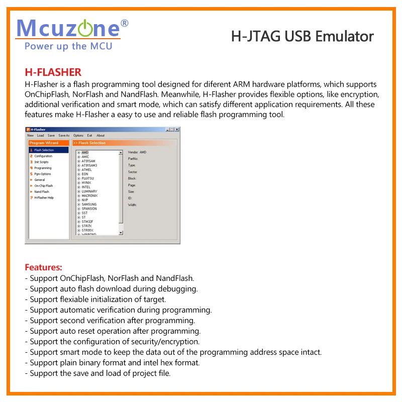 H-JTAG HJTAG hjtag USB Xscale Emulador (soporte PXA270 PXA300 PXA310) ARM11 ARM9 ARM7 cortex-M - imagen 4