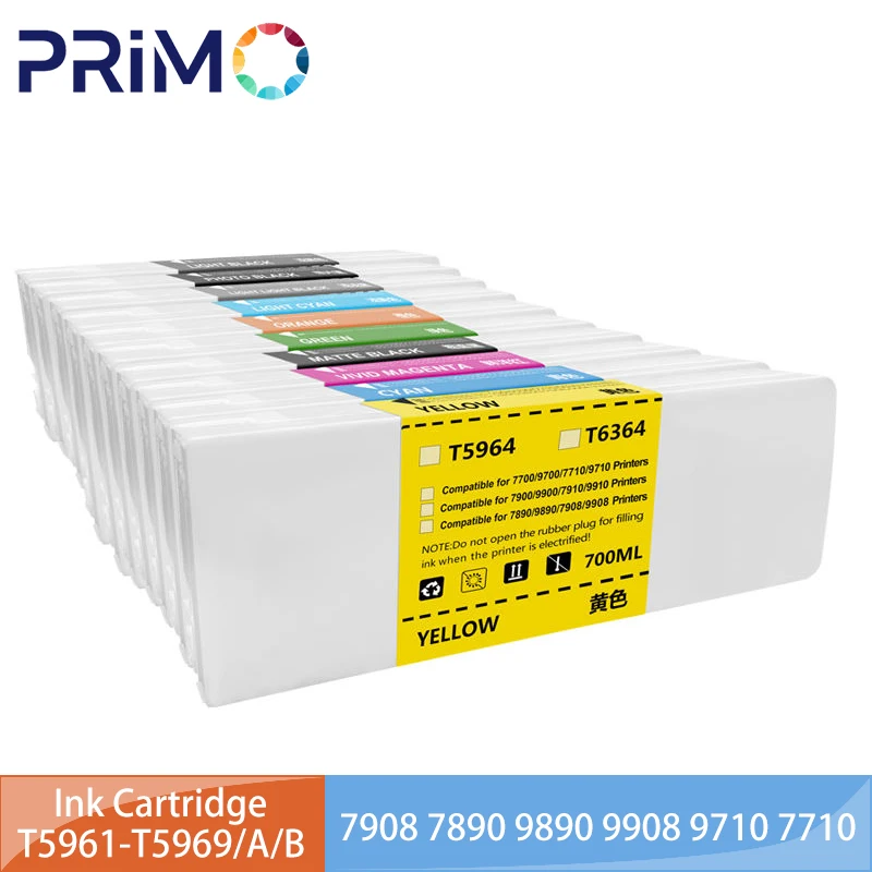 Cartucho de tinta T5961-T5969 T596A T596B, 350ML, para Epson 7908, 7890, 9890, 9908, 9710, 7710, 9910, 7910, 7900, 9900, 9910