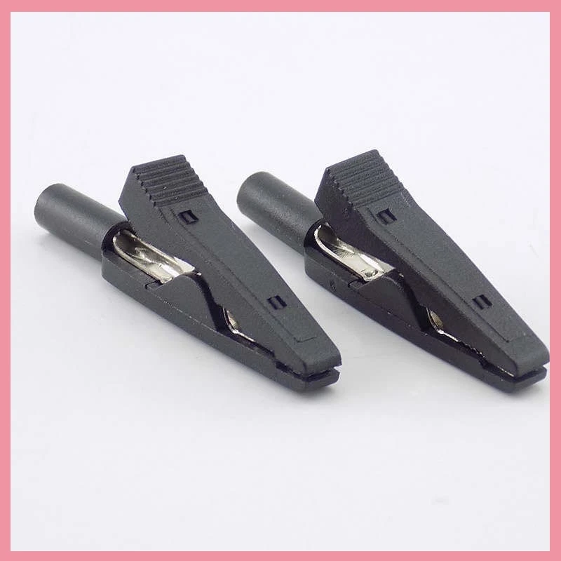 Conector Banana de 2mm, Clip de cocodrilo, Cable conector de Cable de prueba, adaptador de sondas aisladas de cocodrilo para multímetro, pluma de cocodrilo B6 - imagen 3