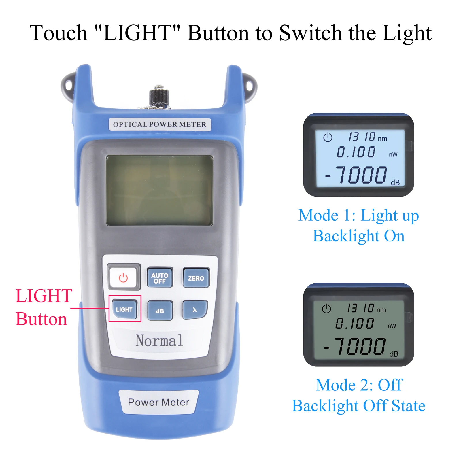 Medidor de potencia óptica-70dBm ~ + 3dBm FTTH Kit de herramientas de prueba de fibra óptica SC/FC/ST bolígrafo probador de Cable óptico combinación de luz roja - imagen 5