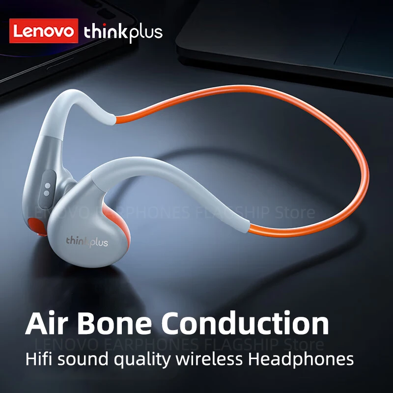 Original Lenovo X7 auriculares de conducción de aire inalámbricos Bluetooth 5,3 auriculares de conducción ósea auriculares deportivos micrófono con gancho para la oreja al aire libre - imagen 2