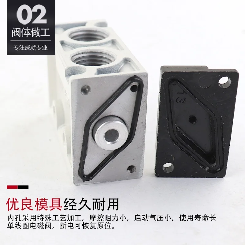 MVSC-260-4E1 Válvula solenoide MVSC MINDMAN MVSC-220-4E1 Válvula solenoide de cinco vías de dos posiciones - imagen 5