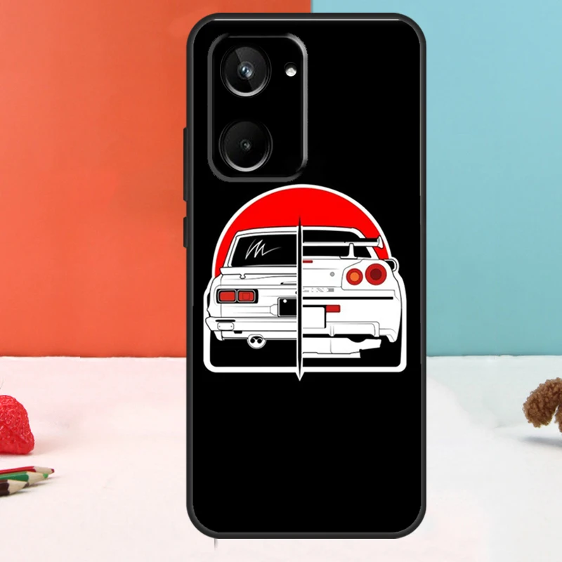 Funda de dibujos animados JDM para coche, carcasa para Realme 11, 12 Pro Plus, 9, 10, GT5, GT3, GT, Neo5, C35, C31, C30, C33, C51, C53, C55, C21Y, C25s - imagen 5