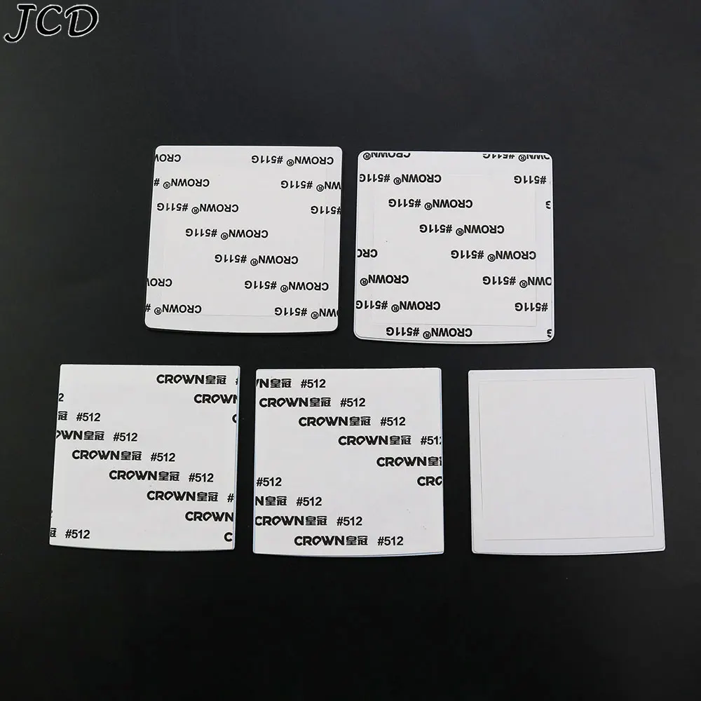 JCD-placa frontal de lente de pantalla de plástico y vidrio para Neo Geo Pocket NGP, repuesto de Color, cubierta Pretector negra y plateada para NGPC - imagen 4