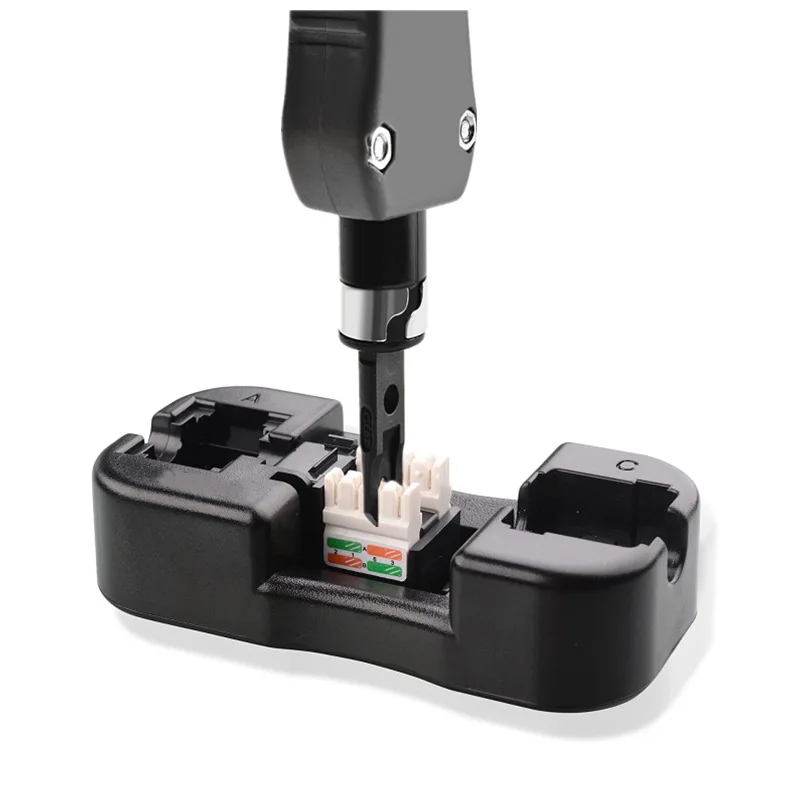 Portaherramientas Universal Keystone Jack Punch Down - Soporte para módulos de red Ethernet RJ45 Cat6/Cat5E y RJ11/RJ12 - imagen 5