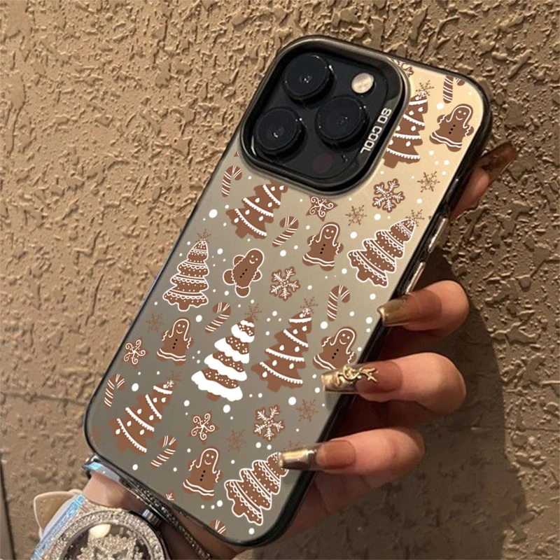 Árbol de Navidad muñeco de nieve electrochapa IMD funda de teléfono para Xiaomi Redmi 14C 13 12 Redmi Note 14 13 12 11 10 Pro Plus 12S 11S - imagen 5