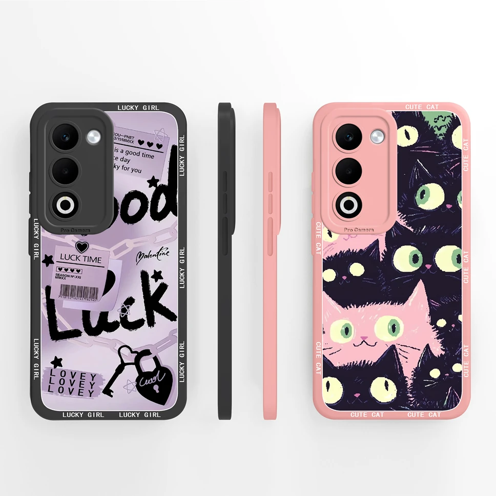 Para Oppo A5 2025 5G Funda de teléfono elegante patrones de mariposa contraportada para Oppo F29 5G silicona líquida suave a prueba de golpes Funda Capa - imagen 5