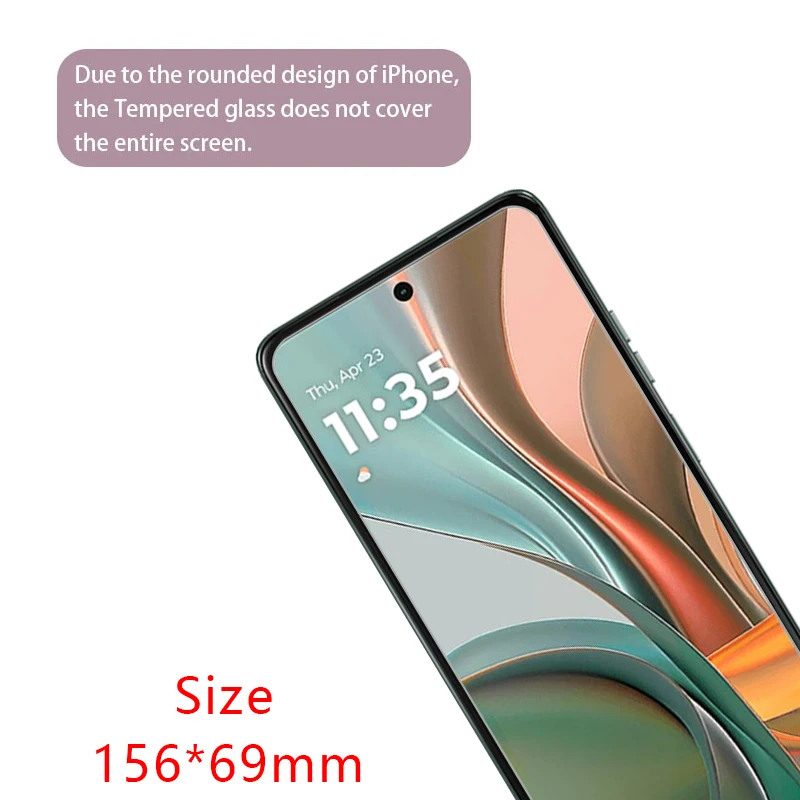 Protector de pantalla de vidrio templado para motorola moto g75 en motog75 motog g 75 75g 5g película motorolag75 motorol mot mto - imagen 3