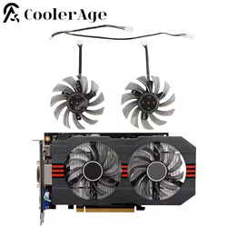 Ventilador de tarjeta de vídeo de 75MM FD7010H12S 12V 0.25A para ASUS R7 260X GTX 1050Ti 660 760 750Ti ventilador de refrigeración de repuesto para tarjeta gráfica