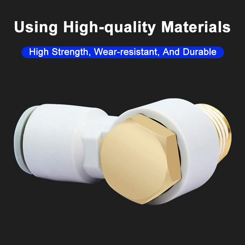 Conector de rosca Hexagonal externa neumática KQ2V, enchufe rápido, conector Universal en forma de L-4/6/8/10/12-M5/01/02/03-S - imagen 5