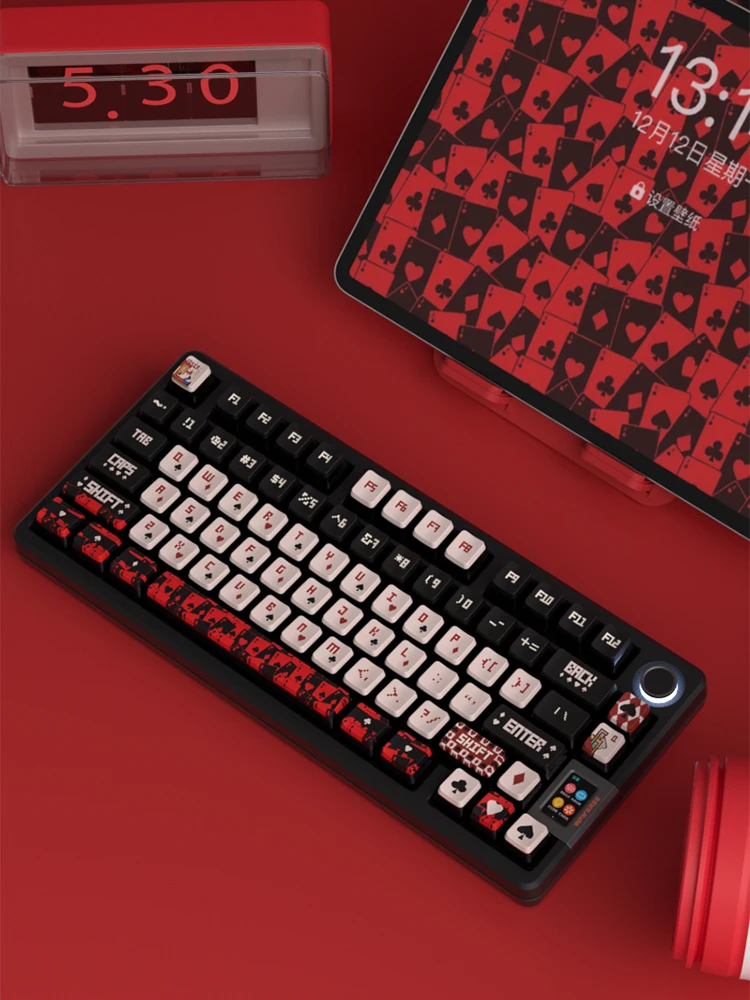 Lucky65-teclas de dibujos animados del Joker, PBT DYE SUB Pudding, perfil OEM, translúcido, retroiluminado, para Rainy75, Crush80, Hi75, Hi8 - imagen 5