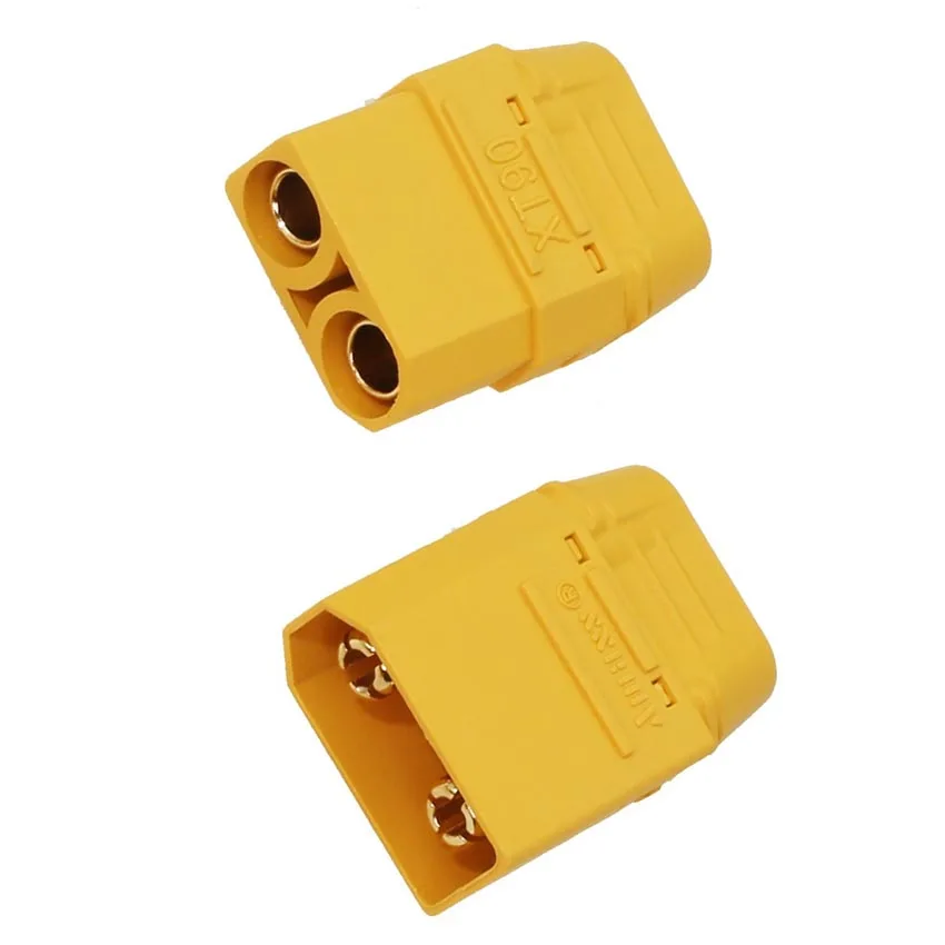 1 Juego de conectores de batería XT90 (XT90H), conector macho hembra chapado en oro de 4,5mm para batería modelo RC
