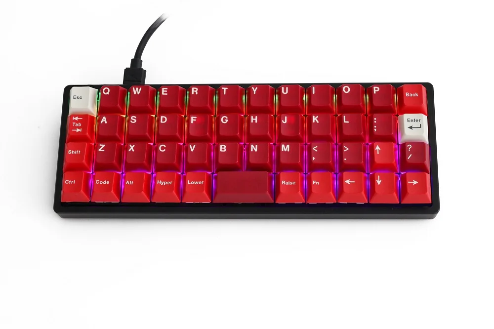 BM40RGB Teclado mecánico 40% hot-swap, PCB programable, USB-C Planck - imagen 5
