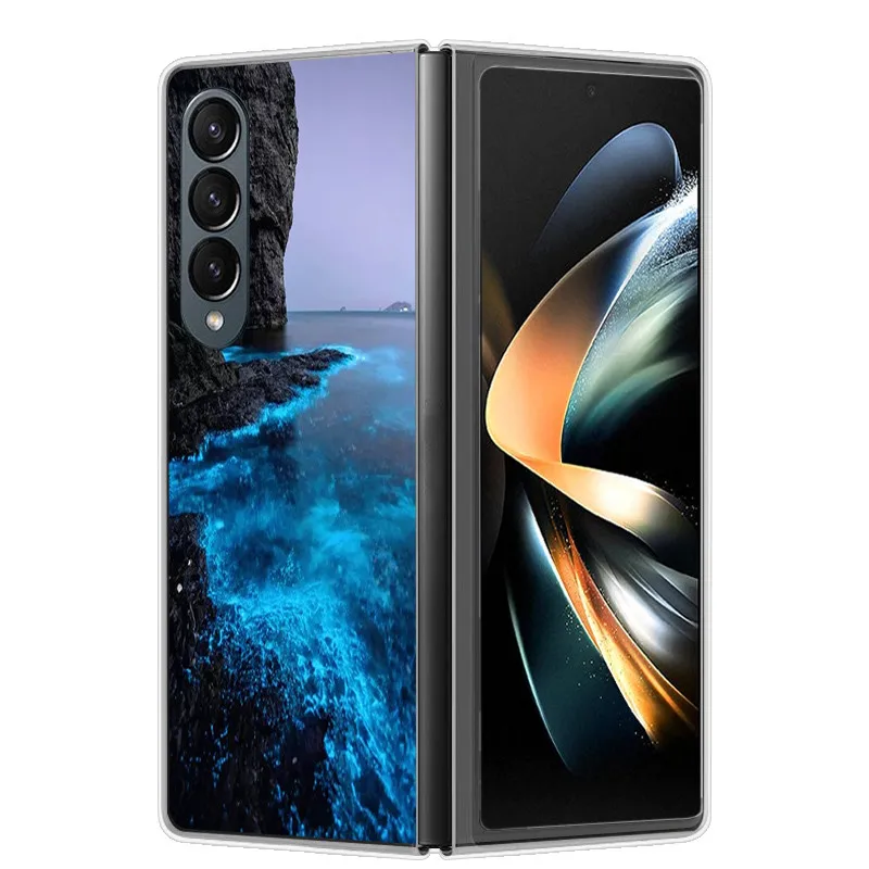 Funda plegable para Samsung Galaxy Z Fold 4, Funda de plástico para PC, Funda dura, Funda de moda para Samsung Galaxy Fold4 Fold 5 - imagen 2