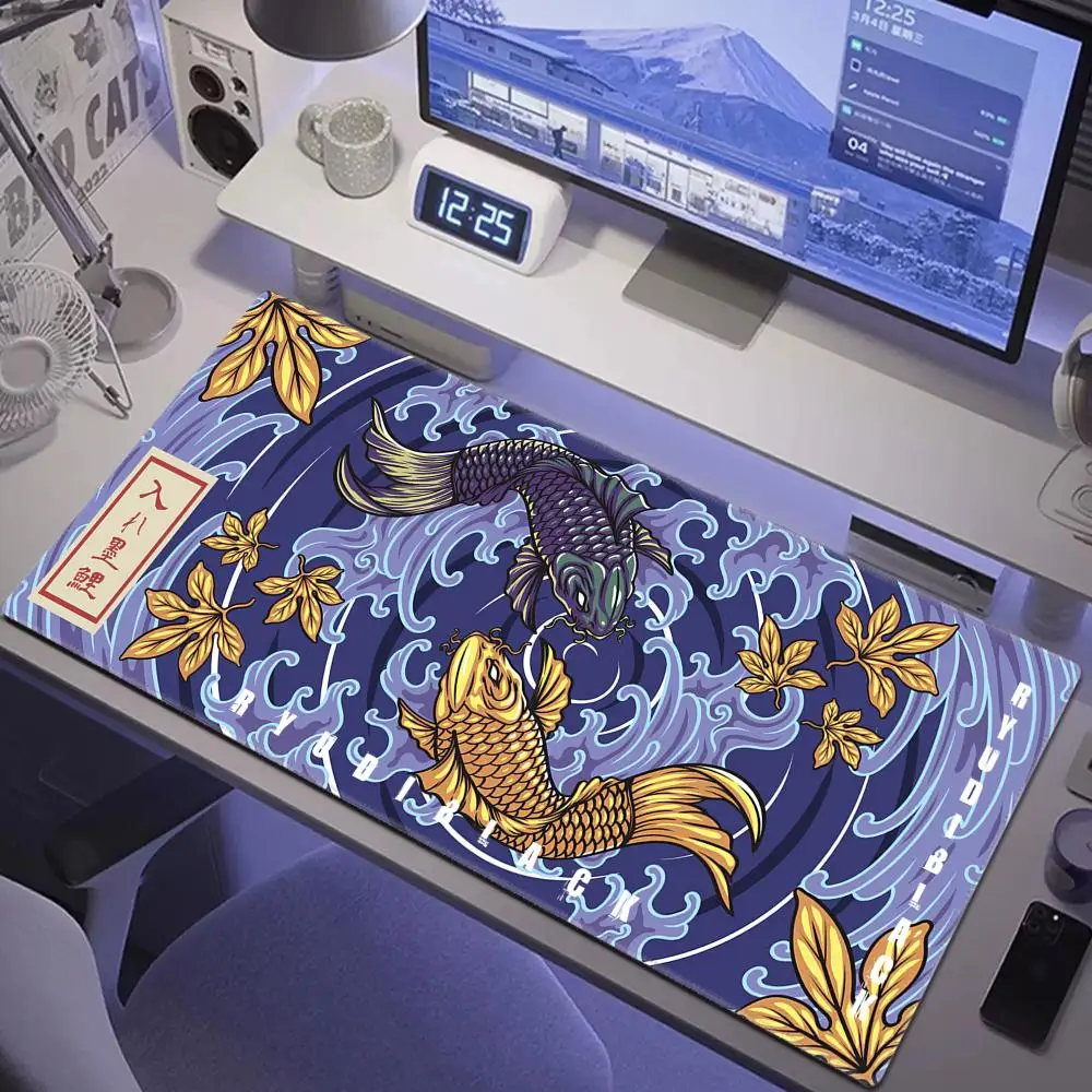 Alfombrilla de ratón Beast Art, accesorios de goma para juegos, alfombrilla de ratón para Gamer XXL, borde de bloqueo, alfombrilla grande para teclado, alfombrilla de escritorio para ordenador, alfombrilla grande para ratón