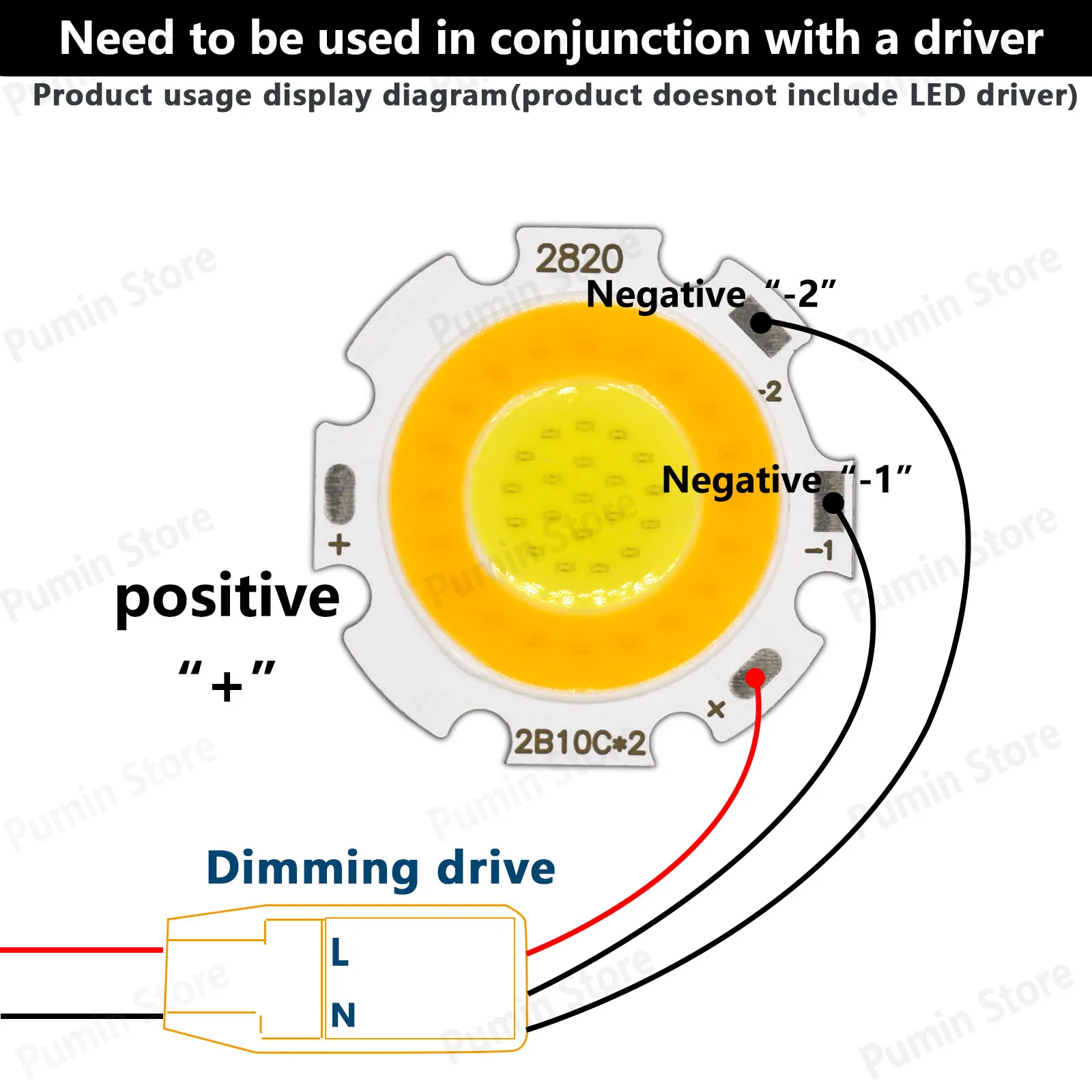 10 Uds Chip LED 24v Cob luz cálida de dos tonos + blanco 9v 20v 30v 3W 5W 7W 10W accesorios de luz de Chip redondo fuente de luz nocturna