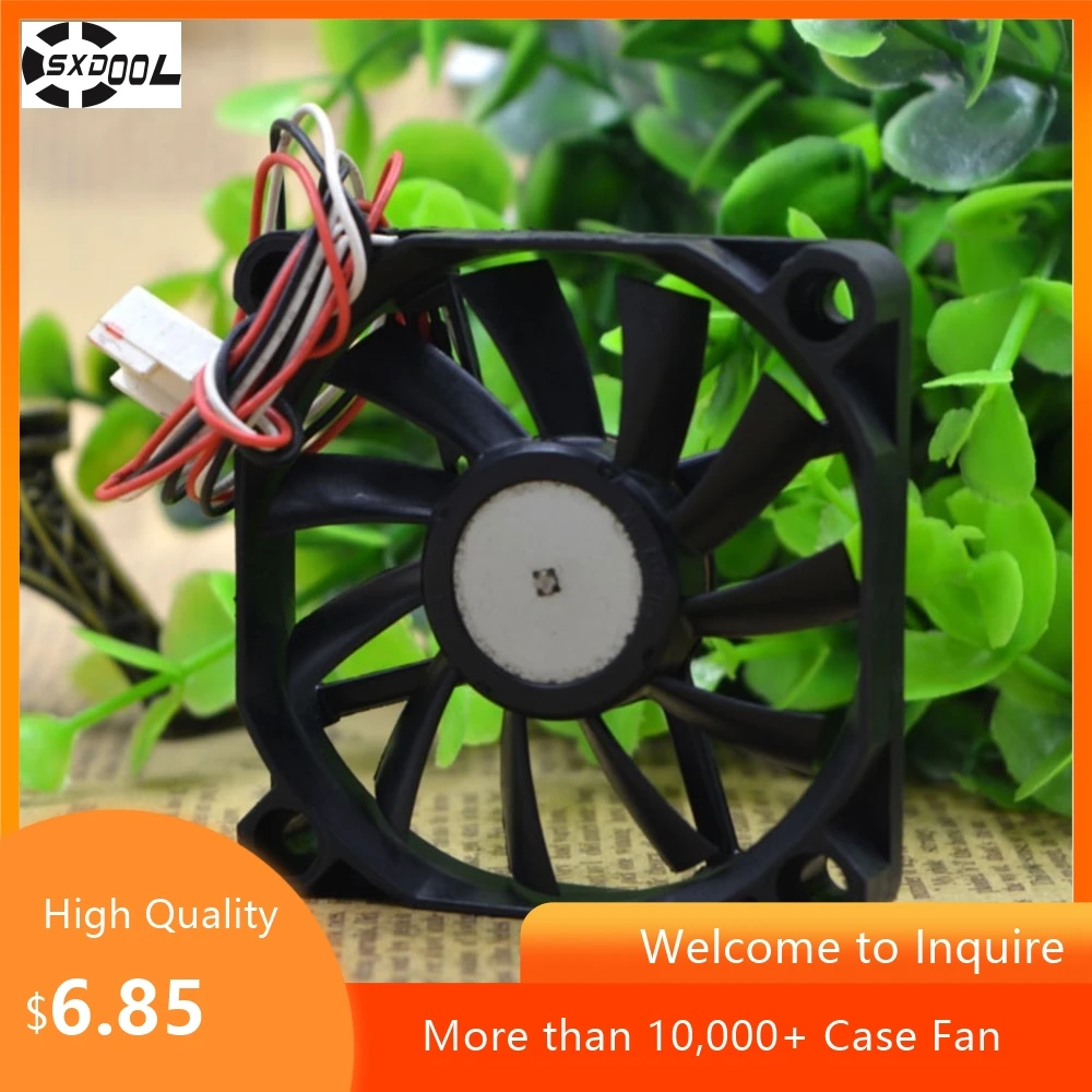 Para NMB 6cm Ultrafino 6010 12V 0.13A Ventilador con cubierta 2404KL-04W-B39 Refrigeración de PC, carcasas pequeñas de diseño compacto - imagen 4