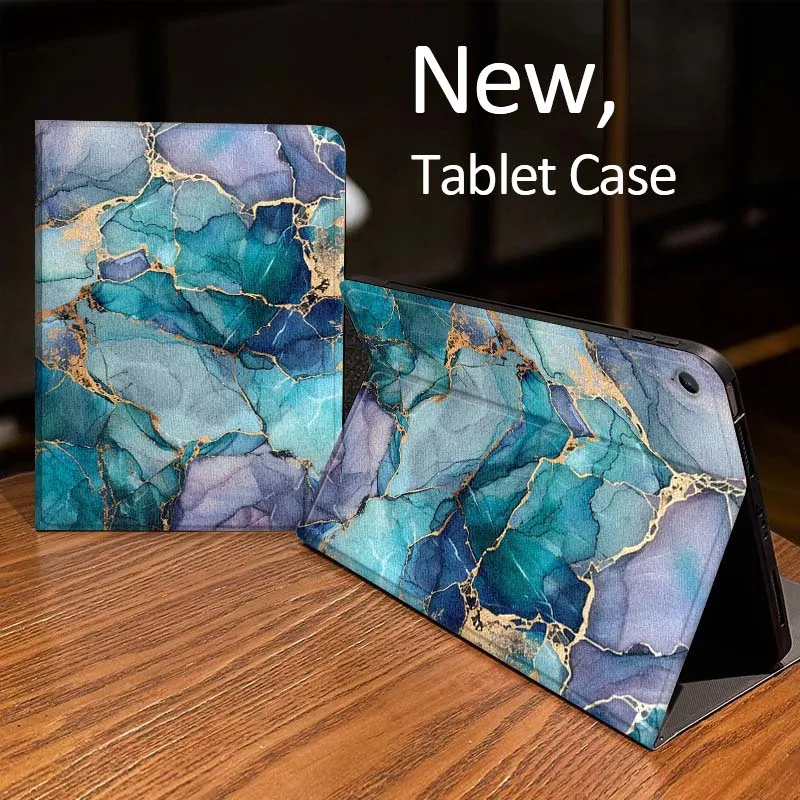 Textura de mármol de lujo arte fresco para Samsung Galaxy Tab A A7 A8 A9 A11 S6 S11 10,1 10,4 10,5 pulgadas Lite Plus funda para tableta