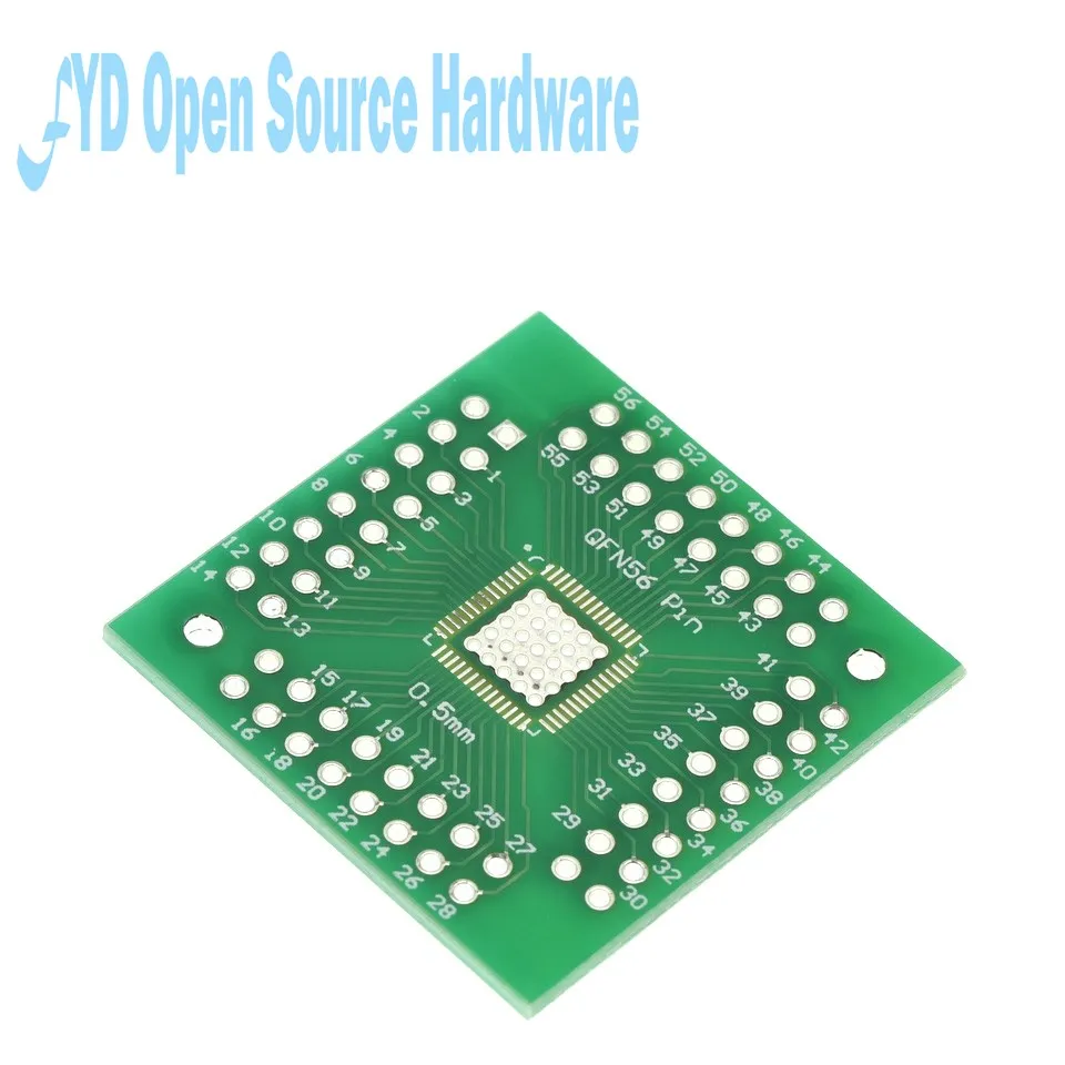 Placa adaptadora QFN56 QFN64 DIP48 QFN444, convertidor, parche a DIP, placa de transferencia de 0,5mm y 0,8mm, 10 unidades por lote - imagen 2