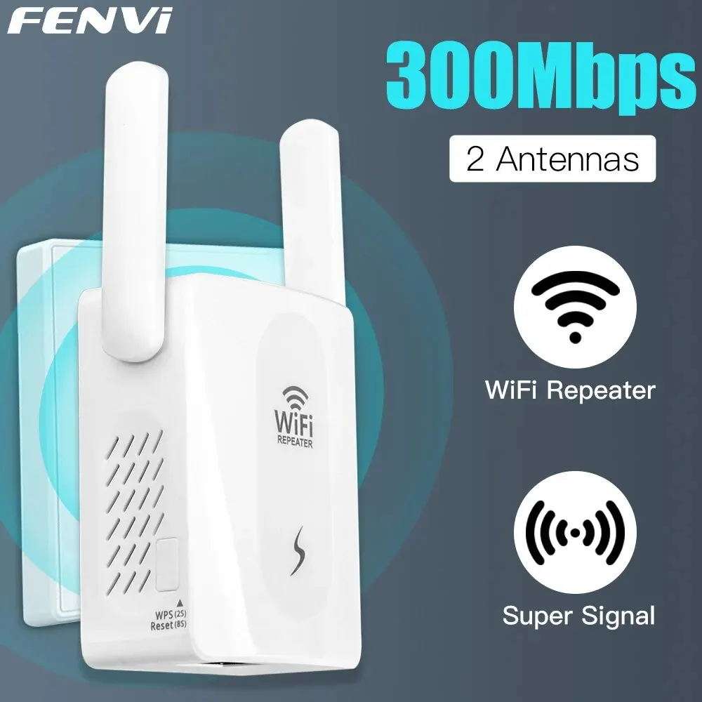Amplificador extensor de repetidor WiFi de 300Mbps, señal Wi-Fi 802.11N, punto de acceso inalámbrico de largo alcance Repetidor