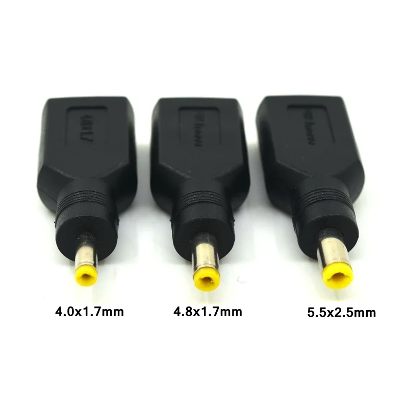 Adaptador de corriente CC a YOGA DC 4,0*1,7 Mm 4,0 1,7 y 4,8*1,7 y 5,5*2,5 Mm conector para Lenovo X1 Carbon YOGA DC JACK Square 13 - imagen 4