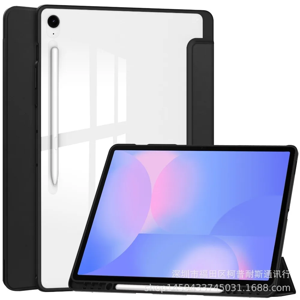 Funda delgada para Samsung Galaxy Tab S10 FE + / S10 FE Plus, funda de 13,1 pulgadas con soporte para bolígrafo, funda para tableta con soporte triple, encendido/apagado automático - imagen 2