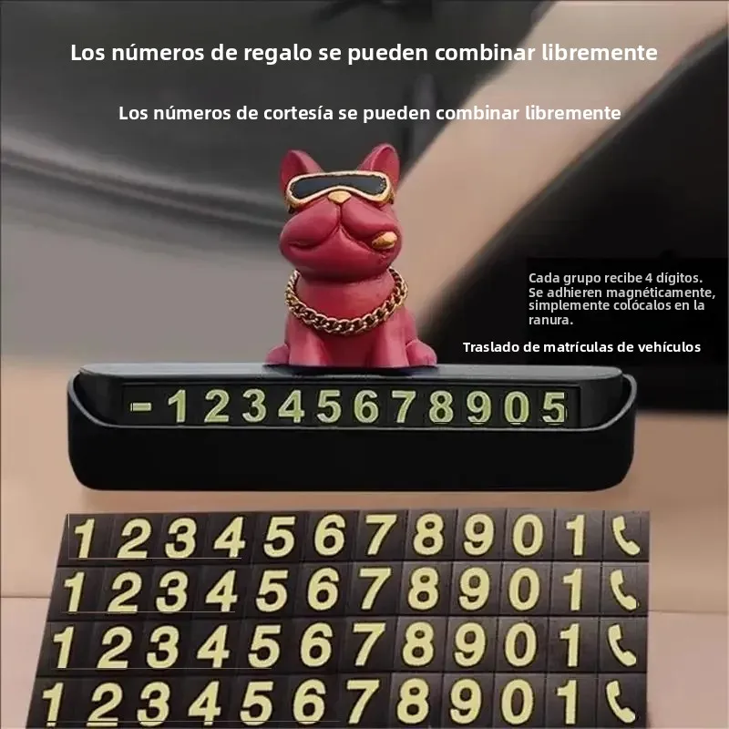 Cubierta deslizante para teléfono de vehículo, diseño de perro, Base adhesiva ABS, fácil instalación, accesorio de seguridad para salpicadero de coche - imagen 5
