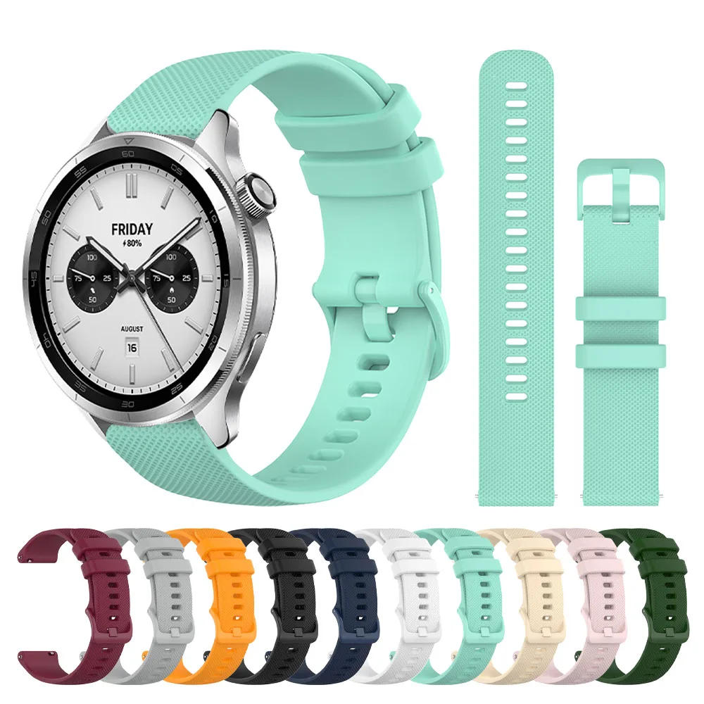 Para Xiaomi Watch S4/S3/S2 46mm/S1 Pro banda activa 22mm Correa de silicona para Xiaomi Watch 2 pro/color 2 pulsera impermeable Correa