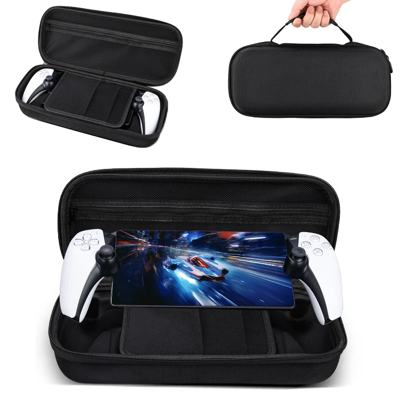 Bolsa dura de almacenamiento portátil EVA para Portal PS5, funda protectora a prueba de golpes para consola de juegos portátil Sony PlayStation Portal - imagen 2