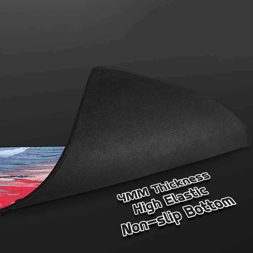 Alfombrilla de ratón Premium con parte inferior antideslizante de alta elasticidad, superficie impermeable, alfombrilla de ratón para juegos, alfombrilla de escritorio para jugadores, alfombrilla de ratón profesional para juegos - imagen 3