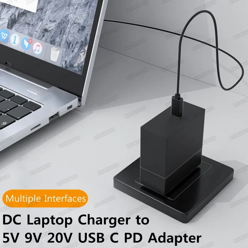 Cargador Universal para ordenador portátil de 65W y 100W CC a USB C tipo C PD, adaptador de corriente, convertidor de conector para MacBook, Xiaomi y Samsung - imagen 3