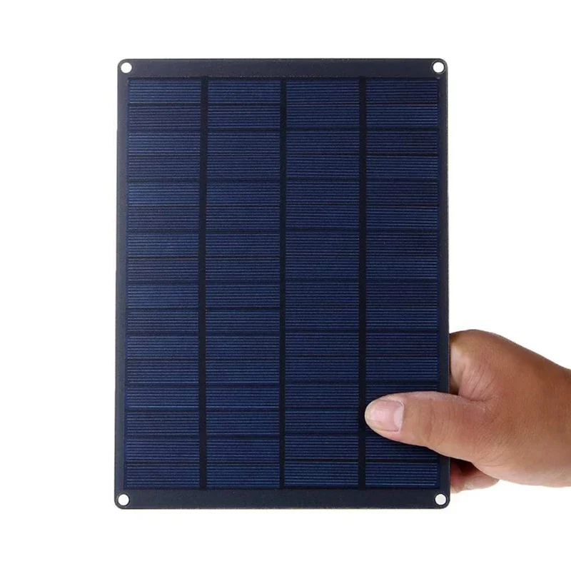 Panel Solar de 30W y 18V con Clip de batería, Banco de energía de celda Solar portátil para exteriores, carga de teléfono, suministros de energía móviles para acampar - imagen 4