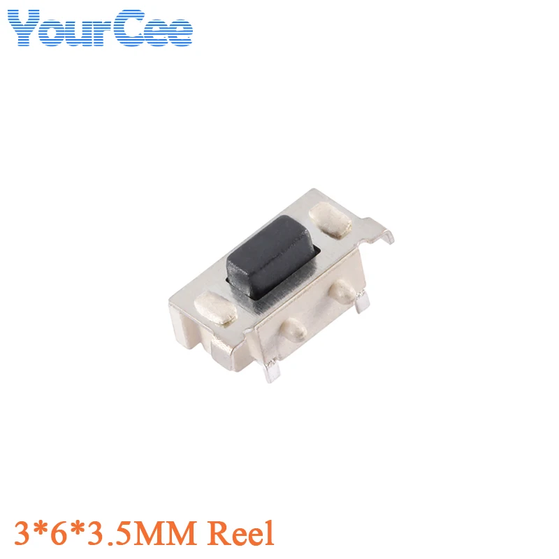 50 uds/5 uds 3X6X3,5 MM Micro táctil interruptor de botón lateral SMD SMT Interruptor táctil para luz 3*6*3,5 MM Micro interruptor carrete/a granel - imagen 3