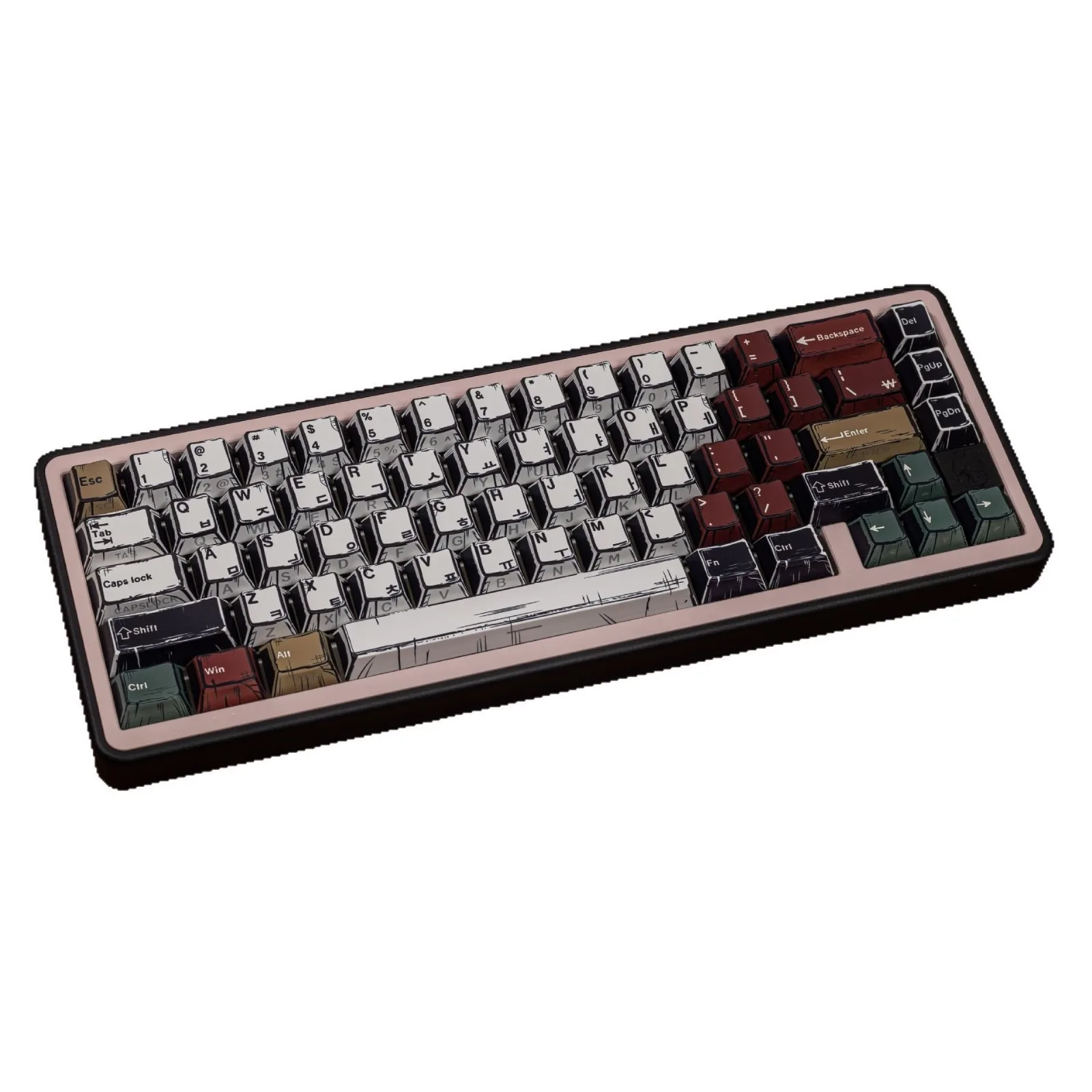 Teclas de cómic coreanas, español, francés, japonés, ruso, ISO, para teclado mecánico, perfil de cereza, teclas de doble disparo PBT - imagen 5