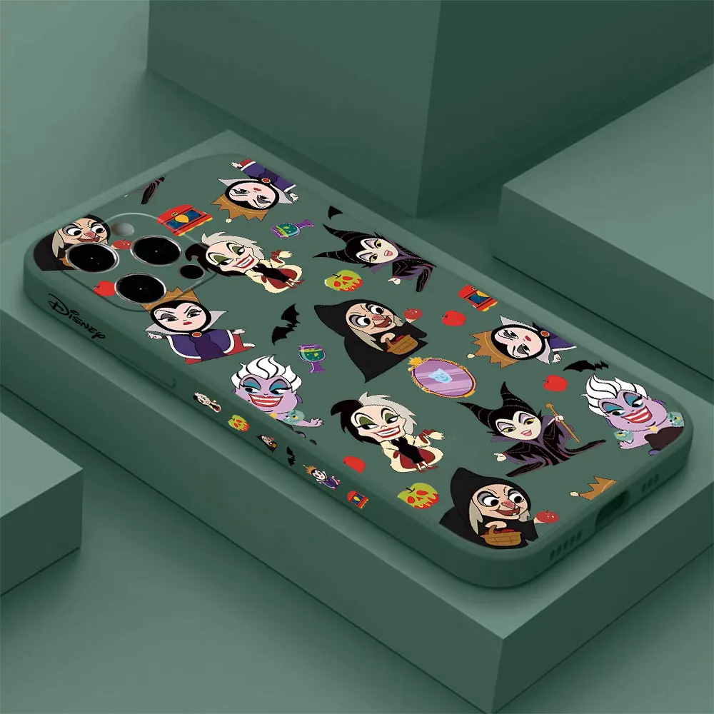 Funda de teléfono de princesa bruja de Disney para Samsung Galaxy A72 A71 A54 A53 A52 A34 A33 A32 A23 A22 A14 A13 A12 4G 5G Capa de borde recto - imagen 2