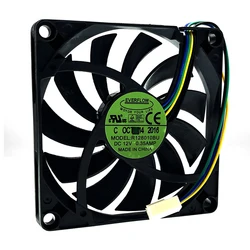 Ventilador Everflow R 128010 PWM 80mm Alta Velocidad
