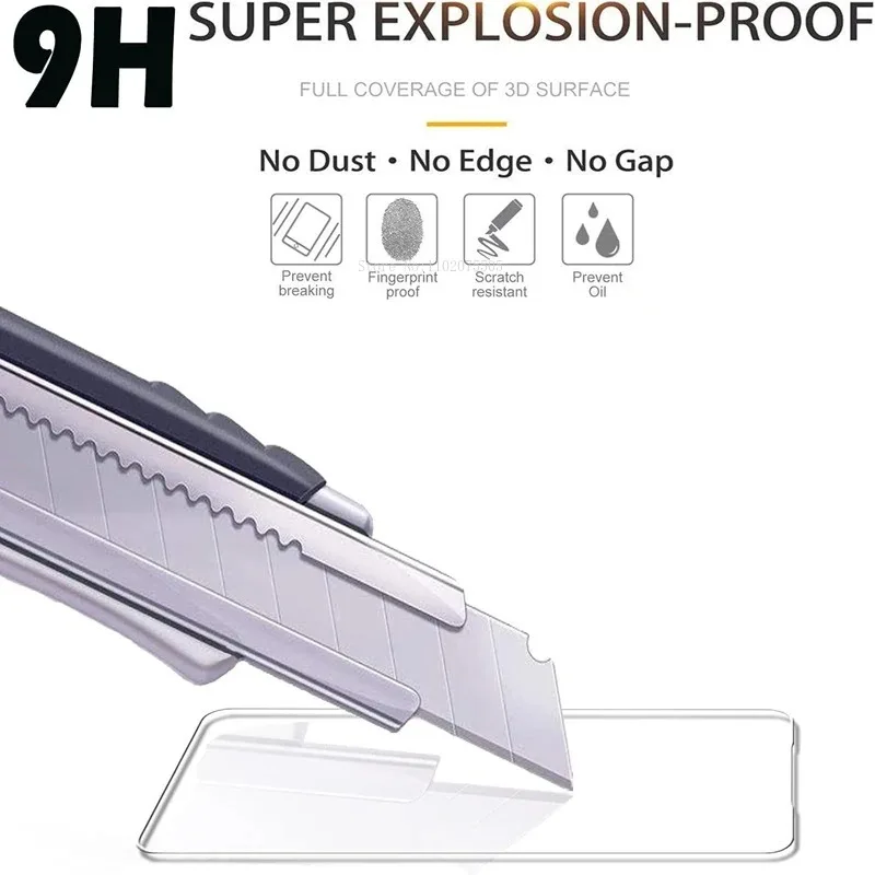 4 Uds vidrio templado para Motorola Moto G13 G23 G53 G73 G22 G32 G52 G72 G82 E13 E32 E22i Edge 20 Pro 30 Neo película protectora de pantalla - imagen 2