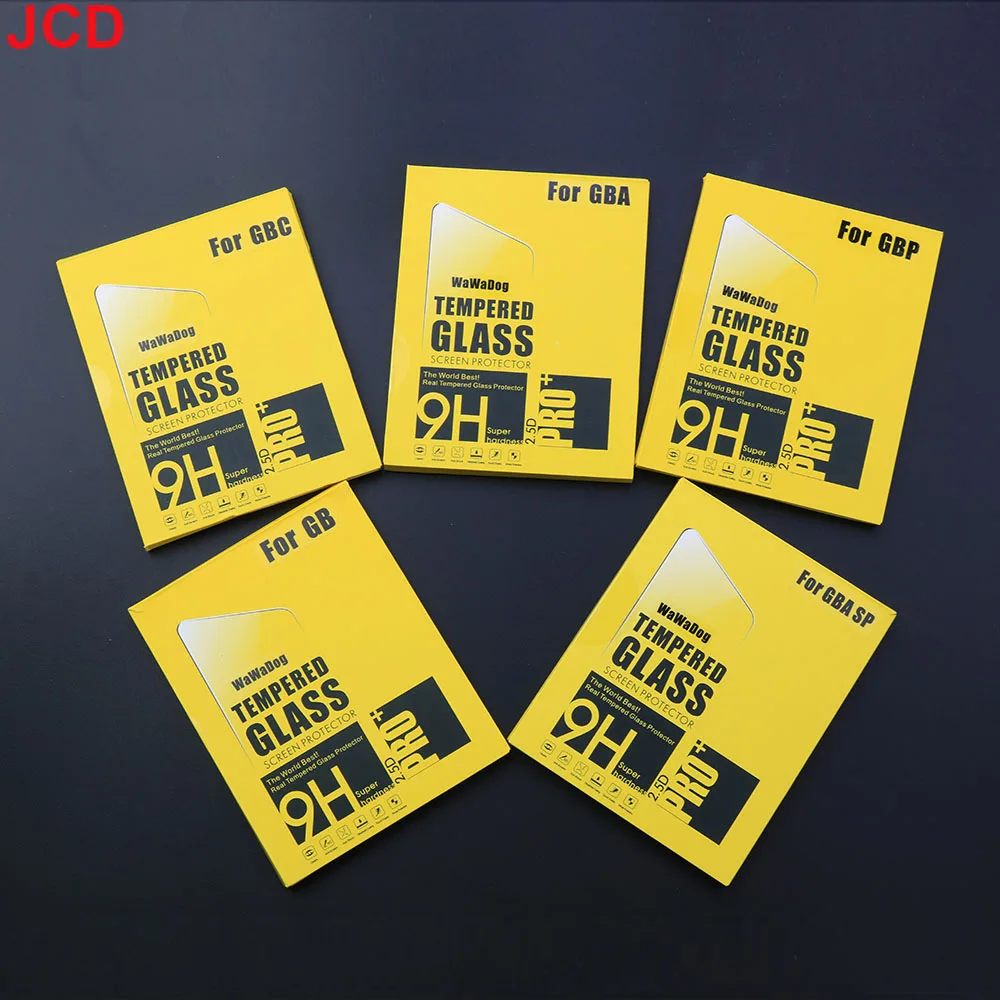 JCD 1 pieza de vidrio templado antiarañazos para Gameboy Advance para GB GBA GBC GBP GBA SP para consola Gameboy película protectora de pantalla - imagen 4