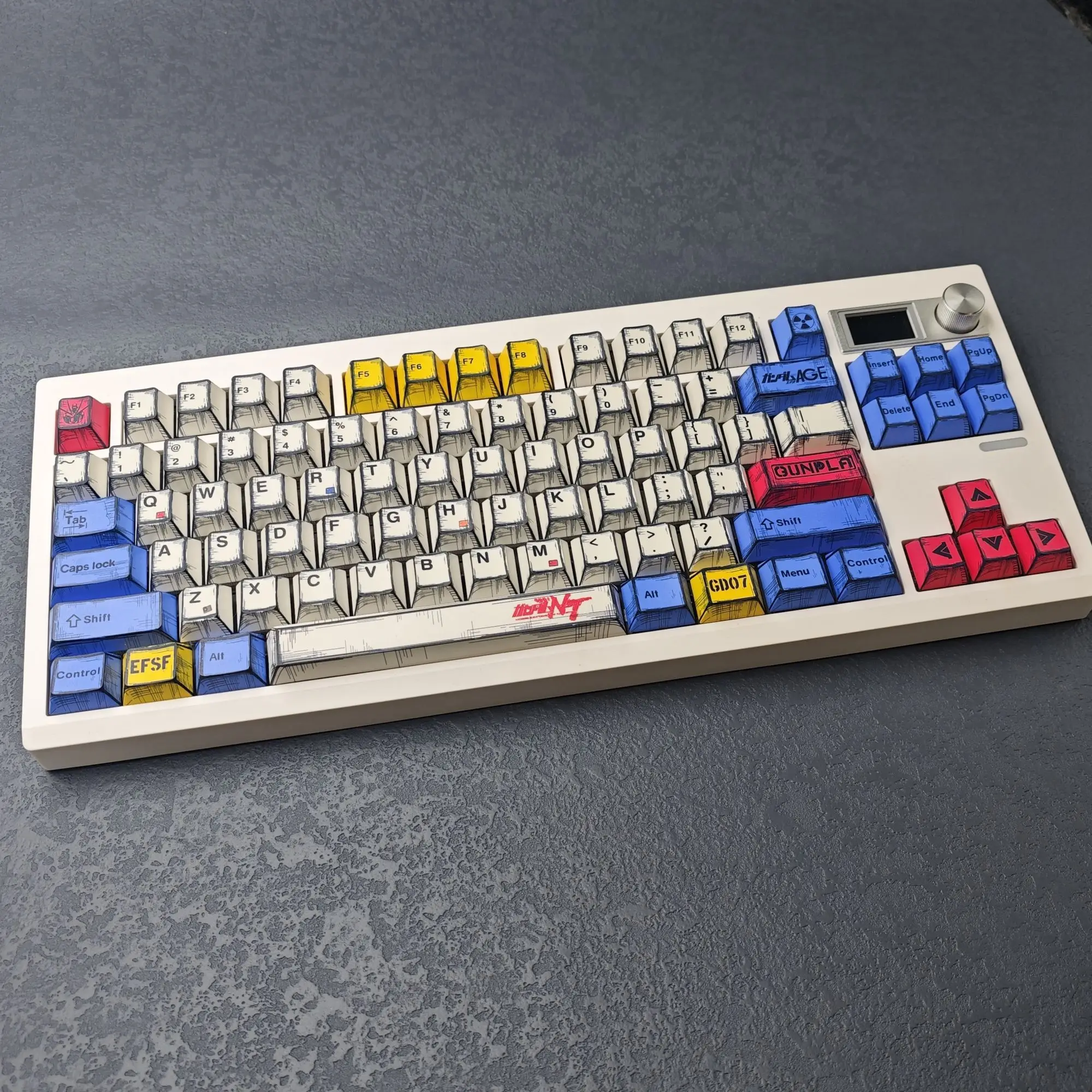 Juego de teclas con tema de Anime de 151 teclas, tapa de teclado estilo Manga PBT, perfil de cereza, teclas para teclado mecánico 1.5u Alt - imagen 3