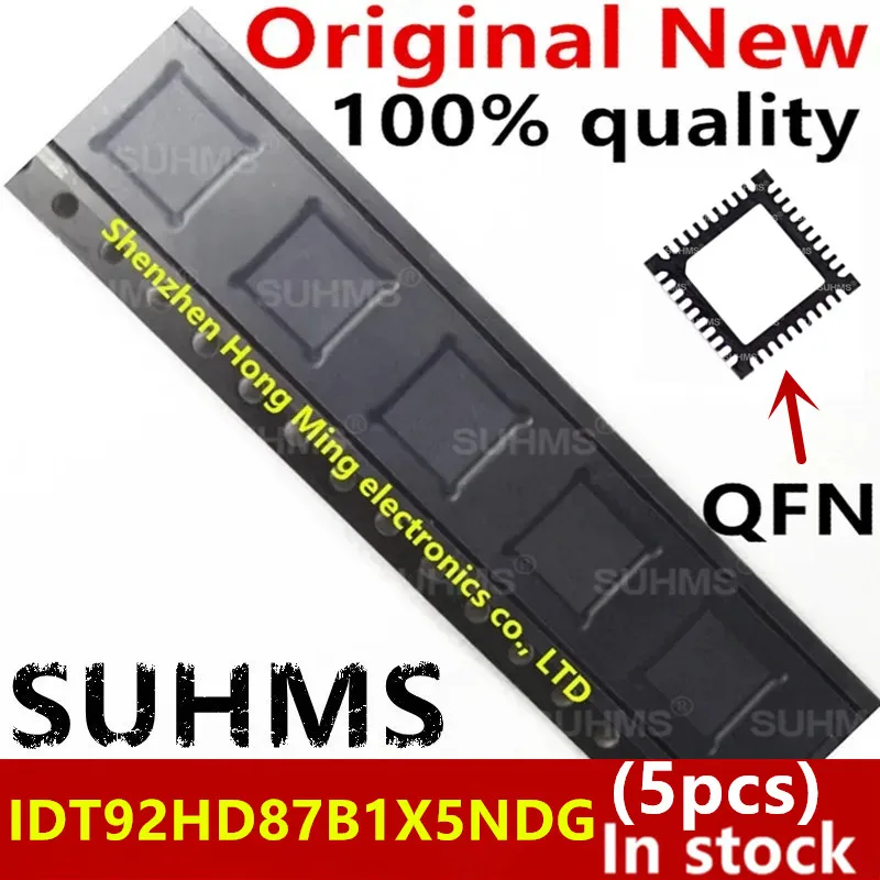 IDT92HD87B1X5NDG IDT92HD87B 1X5NDG 92hd87b 92HD87B1X5 92HD87 QFN-40 IC bga, 100% nuevo, 5 unidades, en stock