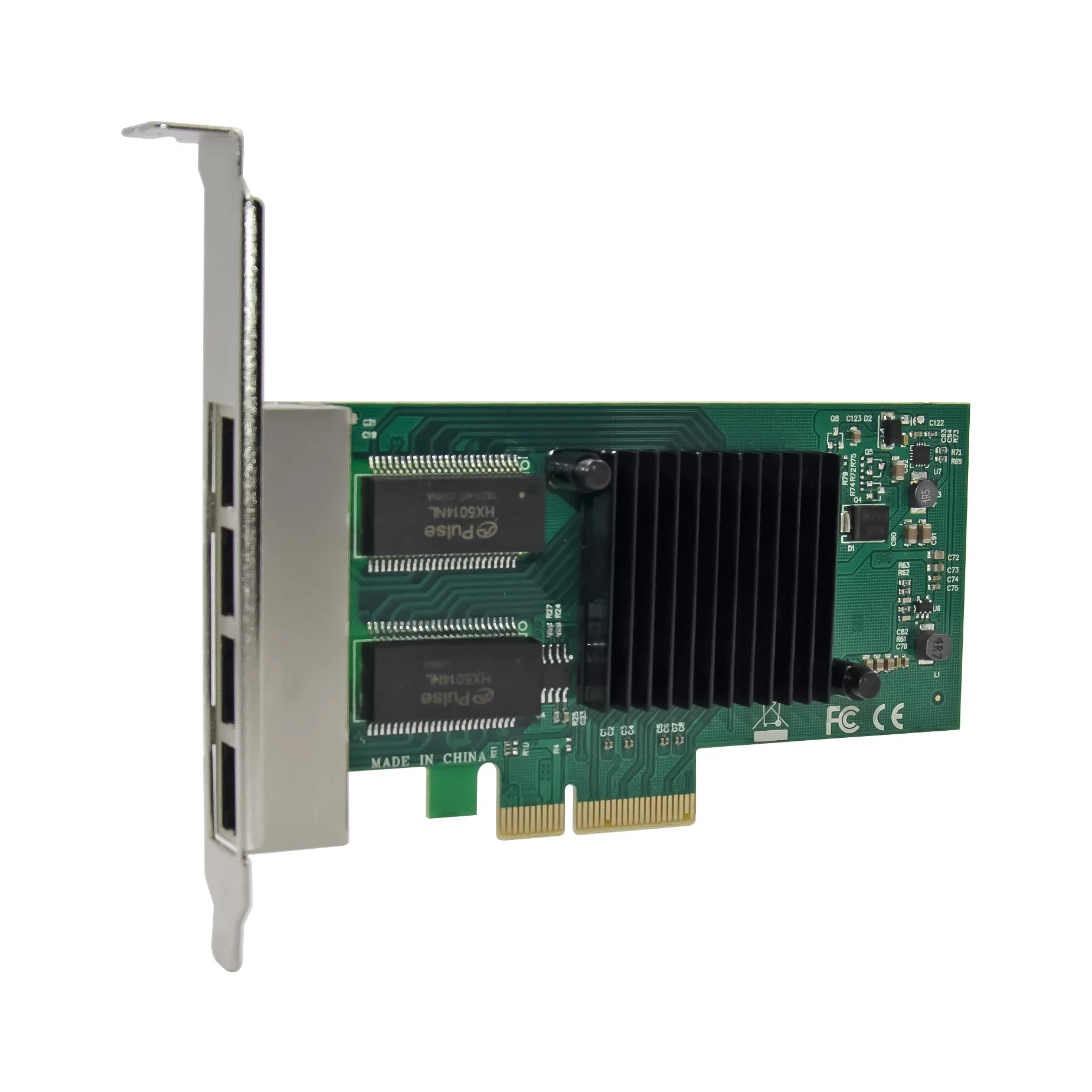PCI-E X4 a Gigabit Ethernet tarjeta de red de puerto RJ45 1000M PCIe 4 puertos tarjeta de red RJ45 PCIE 4X I350AM4 chipset - imagen 2