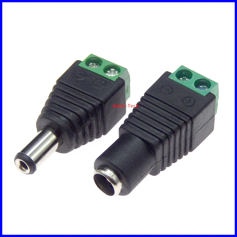 Adaptador Macho-Hembra DC 2.1mm x 5.5mm Verde - imagen 5
