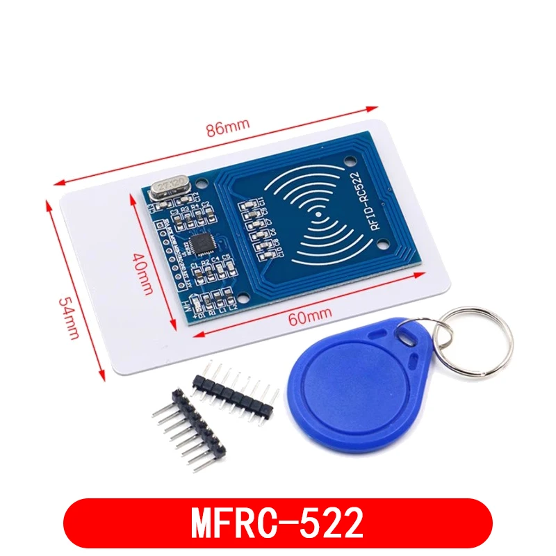 Módulo RFID NFC RC522 MFRC-522 PN532 RDM6300 Kits S50 13,56 Mhz 125Khz 6cm con etiquetas SPI escritura y lectura para arduino uno 2560 - imagen 5